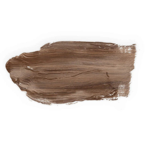 Premium Weatherproof Wood Stain With Semi Gloss Walnut Finish For Indoor And Outdoor Use swatch applied on a surface.