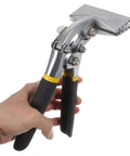 3 Inch Manual Sheet Metal Bender And Straight Jaw Hand Seamer For Metal Folding And Flattening With 75 Millimeter Head Width in use