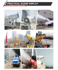 Industrial Fog Cannon System With Long Throw Atomization And Stable Support Frame on construction sites