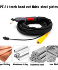 PT-31 Plasma Cutting Torch Kit With 13 Ft Cable 40 Amp For CUT50D CUT-50 CT-312 CUT40 CT-416 MTC Series And More, torch and cable