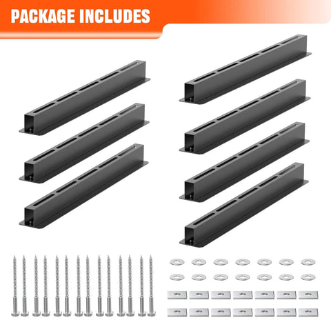 Overhead Garage Ceiling Bin Storage Rack For Six Bins Adjustable Heavy Duty Tote Rails That Declutter Your Garage And Free Up Floor Space No More Floor Clutter With Ceiling Tote Storage Bins Not Included