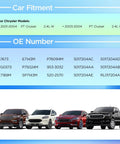 Car fitment details for Reliable Electric Fuel Pump Assembly Replacement For Chrysler Pt Cruiser 2001 Through 2004 2.4L Engine.