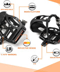 Bike Pedals With Toe Cages And Straps For Road And Mountain Bikes Compatible With Peloton Indoor Outdoor Cycling