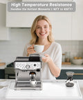 Silicone Coffee Mat 12 By 19 Inches, Waterproof Raised Edge Bar Mat For Espresso Station And Coffee Bar Accessories shown on kitchen counter.