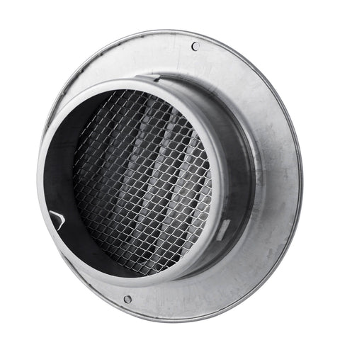 8 Inch Stainless Steel Wall Vent Cover with Round Exhaust Grille for Ventilation Outlet and Dryer Hood External Extractor