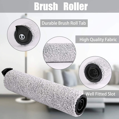 Replacement Brush Roller And Vacuum Filter Kit For iFloor 3 And iFloor One S3, features close-up of durable brush roller tab.