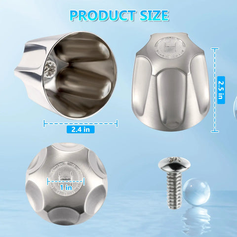 Three Piece Shower Knob Replacement Kit For Price Pfister Verve Tub And Shower Faucets Chrome knob dimensions