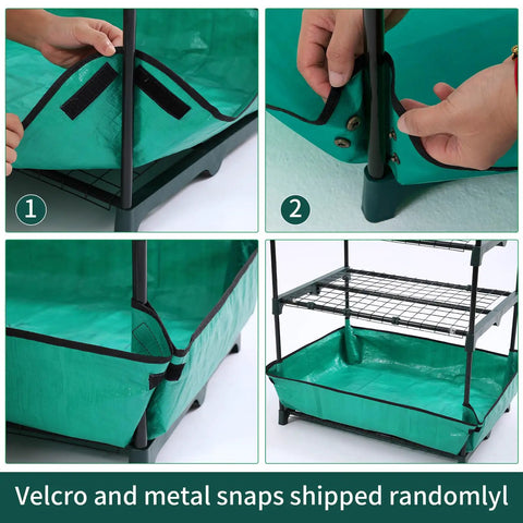Five-Tier Rolling Greenhouse For Indoor And Outdoor Use With PVC Cover, Adjustable Shelves, Waterproof Mat, Cover Tape And Easy Roll Wheels, A Portable Seedling Grow Tent That Makes Gardening Easy For Everyone