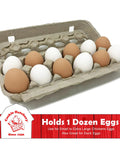 Vented Paper Pulp Egg Cartons 12 Pack Holds 1 Dozen Eggs Biodegradable And Compostable Recycled Paper For Backyard Flock