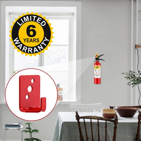 4 Pack ABC Dry Chemical Fire Extinguishers With Mounting Bracket Straight Up Built Tough To Handle Extreme Cold And Scorching Heat For Garages And Cars Six Year Shelf Life Keeps Your Crew Safe Anytime Anywhere