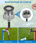 Close-up of Plug And Play Outdoor Misting Kit 50 Feet Installation Free With Built In Water Filter showing sealing gasket.