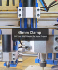 Heavy-duty 45mm CNC motor bracket clamp for routers