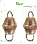 Heavy Duty Golf Cart Brake Return Spring Fits Club Car DS OEM Replacement 1013531 shown with size dimensions 1.98x2.76 inches.