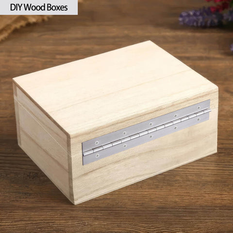 Heavy Duty 36 Inch Piano Hinge 0.060 Inch Stainless Steel 304 Continuous Hinge With Holes on wooden box
