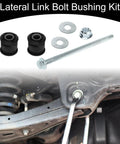 Heavy Duty Lateral Link Bolt Bushing Kit For Subaru WrX Impreza Forester AwD 1998 Through 2008 parts including rubber bushings, washers, and bolt.