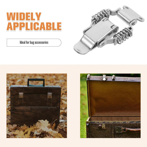 Heavy Duty Iron Spring Loaded Toggle Latch Clamps Secure Your Toolbox And Gear Bags With Double Spring Stability For Smashing Heavy Equipment Locking on toolbox.