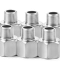 304 Stainless Steel Reducer Adapter 3/4 NPT Female To 1/2 NPT Male Pipe Fitting Pack Of Six, Durable for Plumbing Use