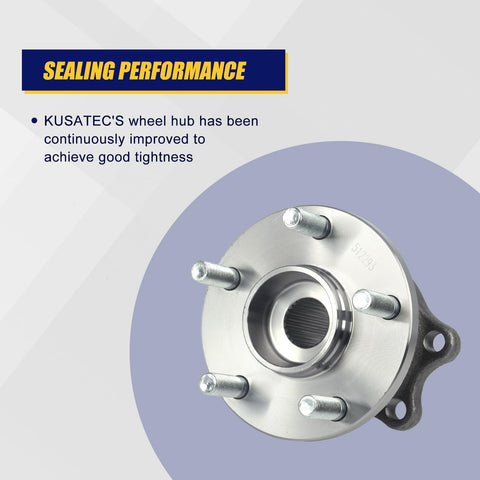 512293 Rear Wheel Bearing Hub Assembly For 2005 2009 Subaru Legacy And 2005 2009 Subaru Outback Rear Replacement With M12x1.25 Thread And Four Bolt Flange Direct Fit