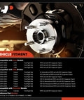 Front Wheel Bearing And Hub Assembly With ABS For 2004 To 2008 Chevrolet Colorado And 2004 To 2008 GMC Canyon Plus Isuzu I 280