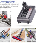Dyson V6 Vacuum Converter Adapter From Dewalt 20V Max Battery Lets You Power Up Dyson V6 Absolute for Quick Swap and Runtime