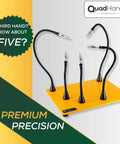 Deluxe Soldering Station With Five Magnetic Arms, Locking Grips, And Steel Base for hands-free precision displayed.