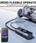 Portable Digital Tire Inflator With Auto Shut Off And Bright Led Light 150 Psi Compact Air Pump for easy inflation with 3.5m cord.