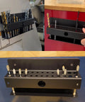 Magnetic Drill Bit Organizer For Long Phillips Bits Built Tough Heavy Duty Steel Bit Holder With Anti Slip Grip showcasing bits