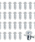 Hollow Wall Anchors M5 X 25mm Metal Carbon Steel With Galvanized Finish 30 Pieces for Plastic Sheets, Aluminum Cladding, Steel Pipes