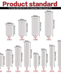120-piece Amazon dowel pin set, 304 stainless steel, M6/M8/M10, 20–35 mm for shelf supports.