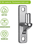 304 Stainless Steel Heavy Duty Gate Hinges 4 Pack, One-Piece Non-Welded Wall Mount With 5/8 Inch Pin, rust resistant hinge