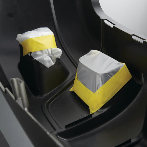 Industrial Strength Yellow Masking Tape For Paint Masking In Automotive And Specialty Vehicle And Industrial Applications, 36 Mm By 55 M, High Hold Performance With Easy Visibility, Case Of 24 used on vehicle parts
