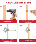 Installation steps for Epoxy Coated Wood Screws For Pressure Treated Lumber Kit Torx Drive Flat Head Self Tapping Screws