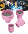 Premium Ceramic Welding Cup Set Alumina Lens Kit For WP9 20 25 17 18 26 TIG Torch with stainless steel filter nozzle.