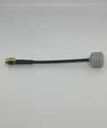 5.8GHz LHCP SMA Antenna with 0.99 Axial Ratio and 1.6dBi Gain for FPV Drones, featuring crash-resistant design and compact build.