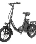 S4 16 Inch Folding Electric Bike For Adults And Teens With 350W Brushless Motor Peak 500W, black frame and 16-inch wheels