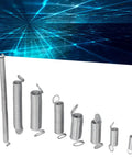 Heavy Duty Galvanized Steel Spring Assortment Kit 200Pcs With Compression And Extension Springs in Various Sizes for DIY