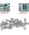 50Pcs Wire Thread Insert Kit 304 Stainless Steel NPT UNC Threads 1/4-20 Coiled Helical Sleeves with screws for repairs