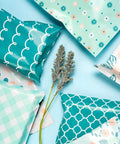 Heavy Duty Poly Mailers Self Seal Shipping Bags 2.3 Mil with floral blue pink flower dot plaid designs