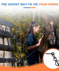 Three Set Stainless Steel Horse Tie Rings With Eye Bolts And Snaps Safe Restraint Gear outdoor use with horse