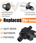 Coolant Water Control Valve Compatible With Toyota Avalon 2020 To 2021 Camry 2018 To 2023 Rav4 2019 To 2022 Bypass Valve with part numbers.