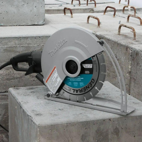 14 Inch Electric Angle Cutter Powered By A Rugged Fifteen Amp Motor And Smart Slip Clutch Design To Save Your Gears on a concrete slab