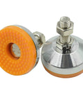 Heavy Duty M12x50 Leveling Feet Two Pack For Tables Workbenches Cabinets And Machines 2200 Lb Capacity 2.32 Inch Anti Slip Base