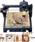 3.5W Laser Engraver With 130x130mm Work Area, DIY Friendly High Precision Cutter Engraving Eagle Design on Wood