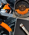 Oil Filter Wrench And Oil Change Kit For Harley Davidson With Drip Free Primary Funnel And Crankcase Tools, Viton O Rings