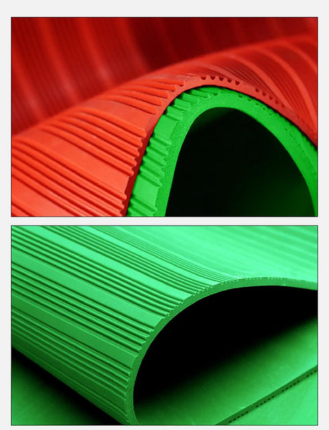 Tough As Nails Electrical Safety Rubber Mat for Electricians, Insulating Anti Shock Pad, close-up of ribbed texture