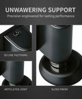 Heavy Duty No Drill Door Stopper Set With Invisible Metal Adhesion, Strong Magnetic Hold, close-up of secure fastening and sleek finish.