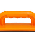 Heavy Duty Five Piece Woodworking Safety Kit With Beefy Push Blocks And Grippy Push Sticks, orange foam grip push block for safety.