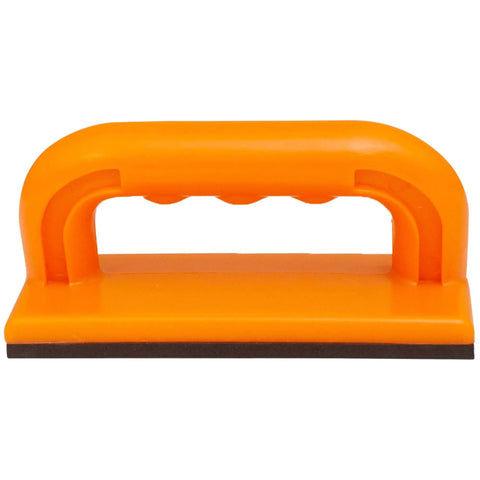 Heavy Duty Five Piece Woodworking Safety Kit With Beefy Push Blocks And Grippy Push Sticks, orange foam grip push block for safety.