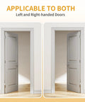 Image showing left and right-handed doors demonstrating 2 Pack Self Closing Door Hinges 3.5 Inch With Adjustable Tension Control.