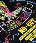 Vibrant design on garment using Laser Dark No Cut Low Temp Heat Transfer Paper For Dark Tees 8.5 By 11 Inches 25 Sheets.